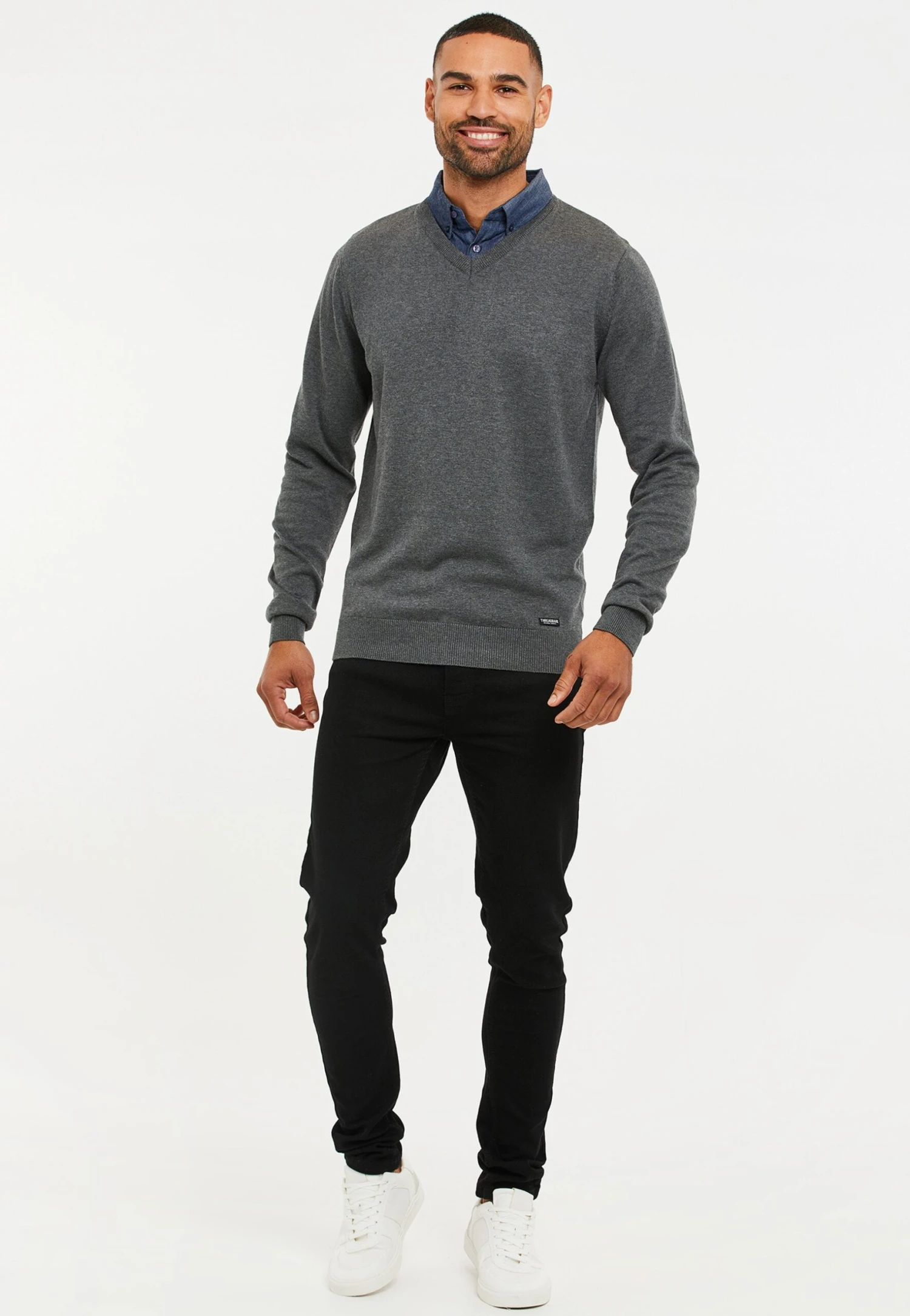 Threadbare Panda - Trui - Mid Grey Marl 4 Threadbare Panda - Trui - Mid Grey Marl - Afbeelding 2