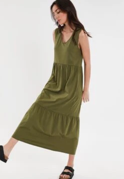 Threadbare Byers Tiered - Jerseyjurk - Olive 9 Threadbare Byers Tiered - Jerseyjurk - Olive -eleanor & daniel 0447c44018004e20abd33632c2715ed1