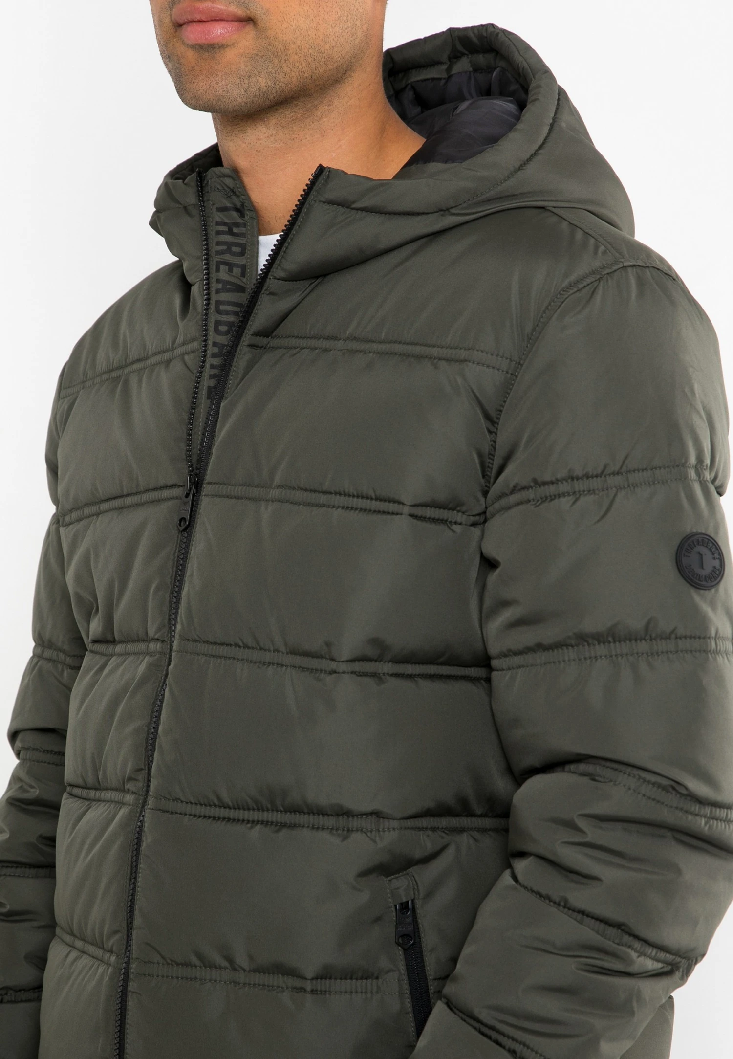 Threadbare Beechwood Padded Übergangsjacke - Jas - Khaki 6 Threadbare Beechwood Padded Übergangsjacke - Jas - Khaki - Afbeelding 4