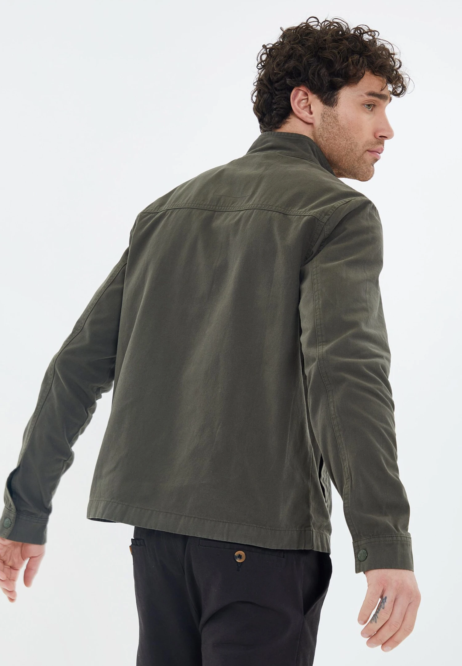 Threadbare Shacket Rye - Spijkerjas - Khaki 5 Threadbare Shacket Rye - Spijkerjas - Khaki - Afbeelding 3