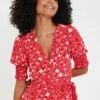 Threadbare Thb Diana Wrap- Blouse - Red 2 Threadbare Thb Diana Wrap- Blouse - Red -eleanor & daniel 06a6b9fadacf4a21ab8c8ef300b1aa08