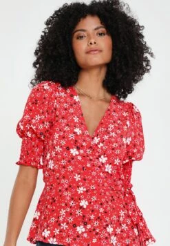 Threadbare Thb Diana Wrap- Blouse - Red 9 Threadbare Thb Diana Wrap- Blouse - Red -eleanor & daniel 071ceb84333c40f393b96c4856cd928a