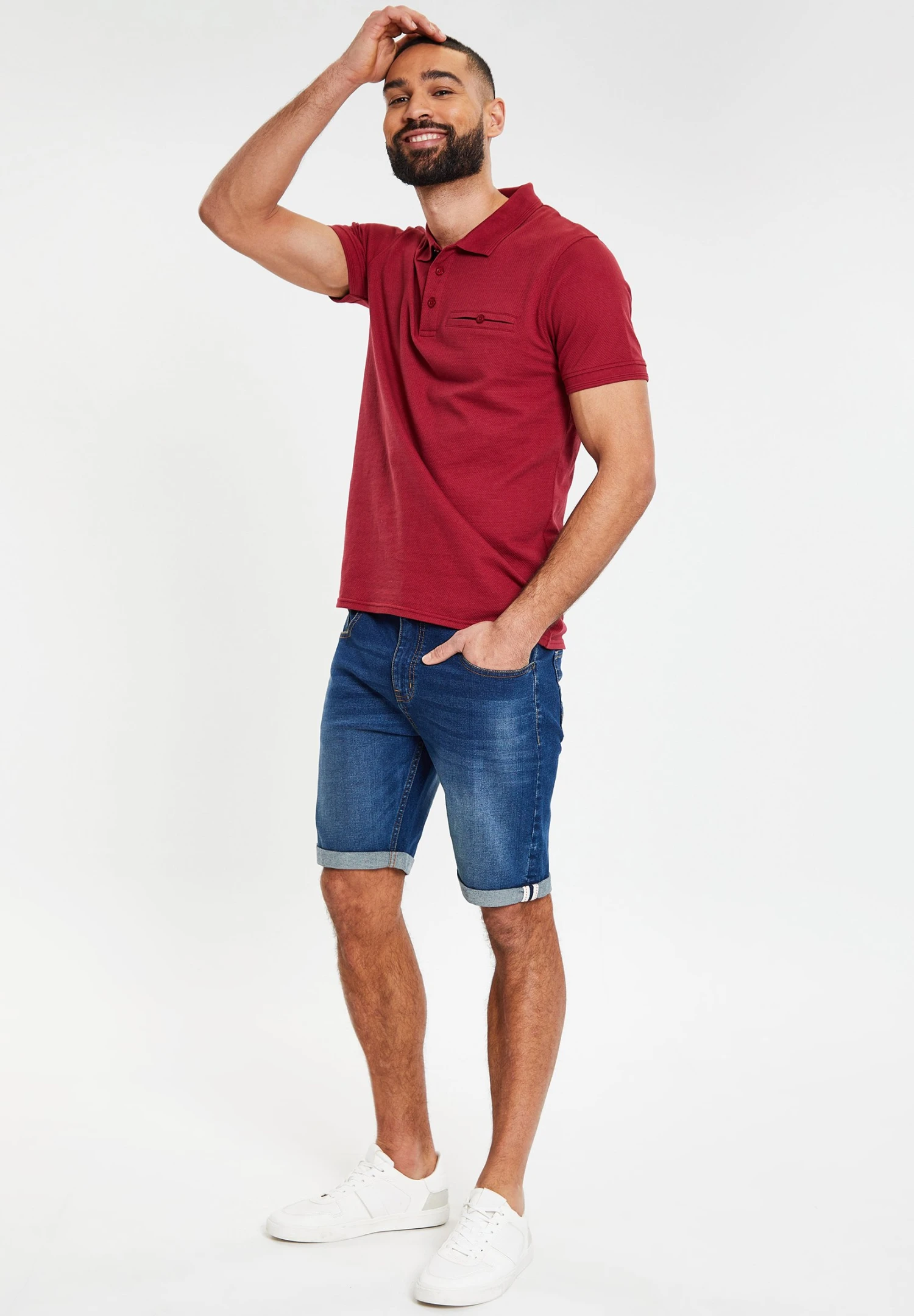 Threadbare Thb Maxton - Poloshirt - Bloodstone 4 Threadbare Thb Maxton - Poloshirt - Bloodstone - Afbeelding 2