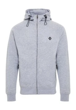 Threadbare Zip Through Radium - Sweater Met Rits - Grey Marl -eleanor & daniel 079816baa9b34880a9fd3385c4360872
