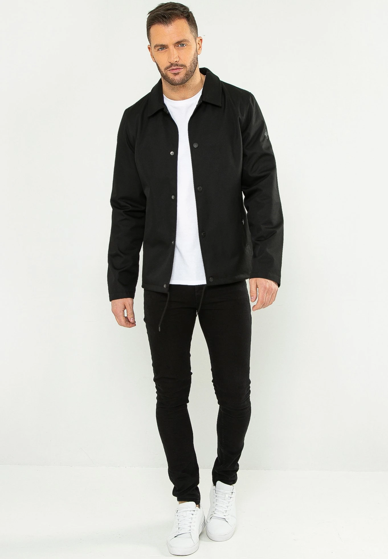 Threadbare Eastside - Pk A - Lichte Jas - Schwarz 4 Threadbare Eastside - Pk A - Lichte Jas - Schwarz - Afbeelding 2