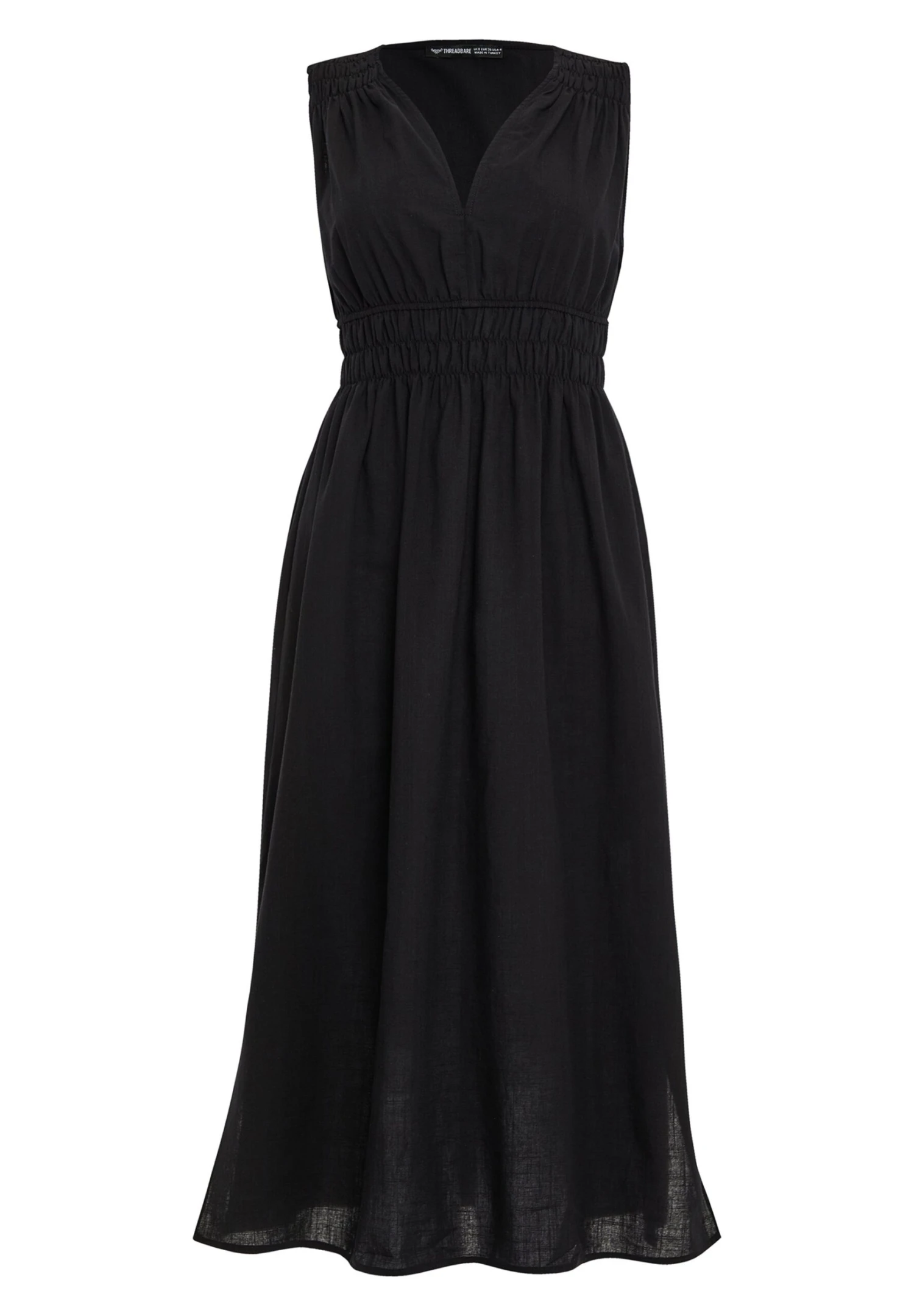 Threadbare Thb Peppercorn Waisted Midi - Jurk - Black 7 Threadbare Thb Peppercorn Waisted Midi - Jurk - Black - Afbeelding 5