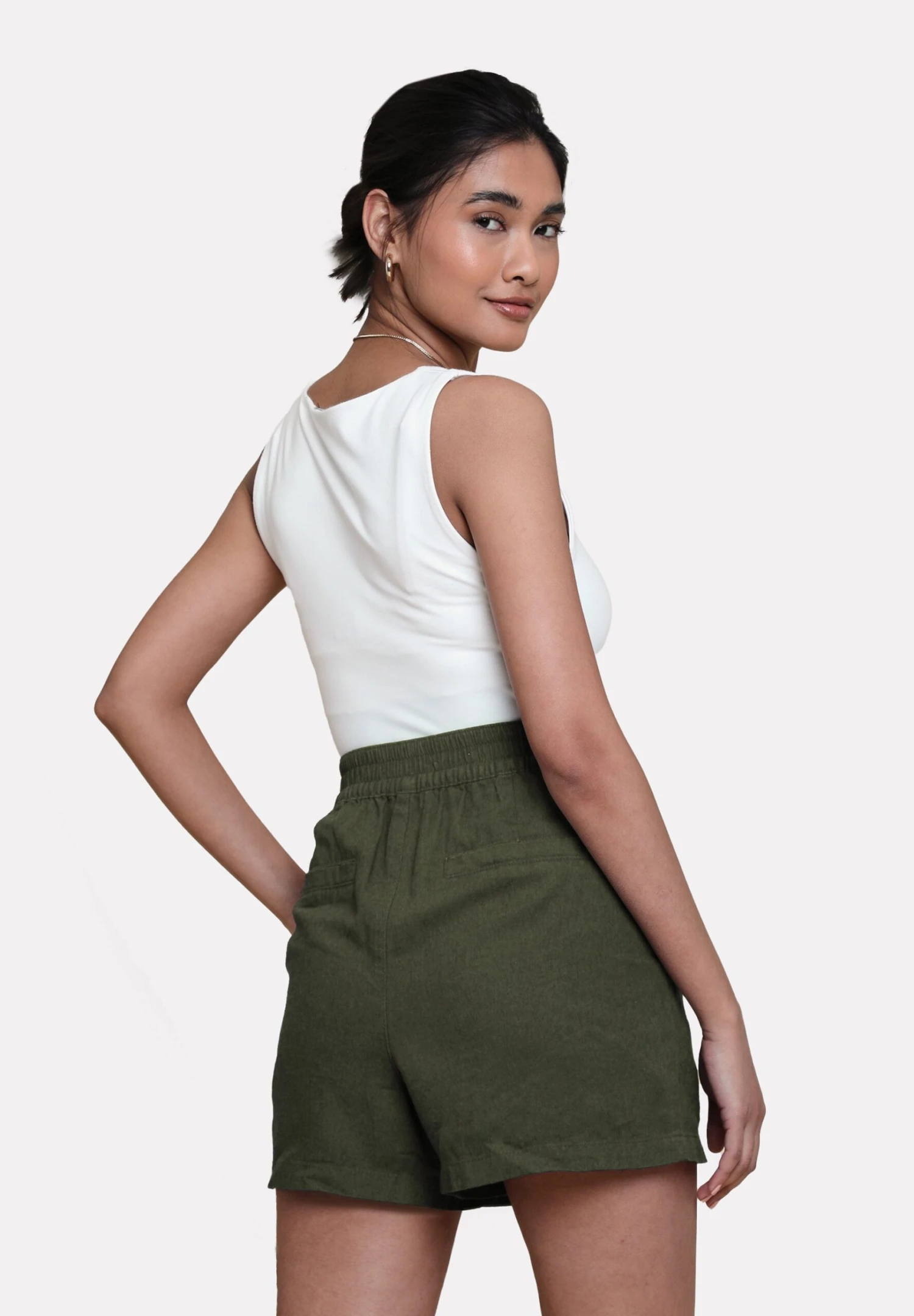 Threadbare Thb Cactus Class - Shorts - Olive 5 Threadbare Thb Cactus Class - Shorts - Olive - Afbeelding 3