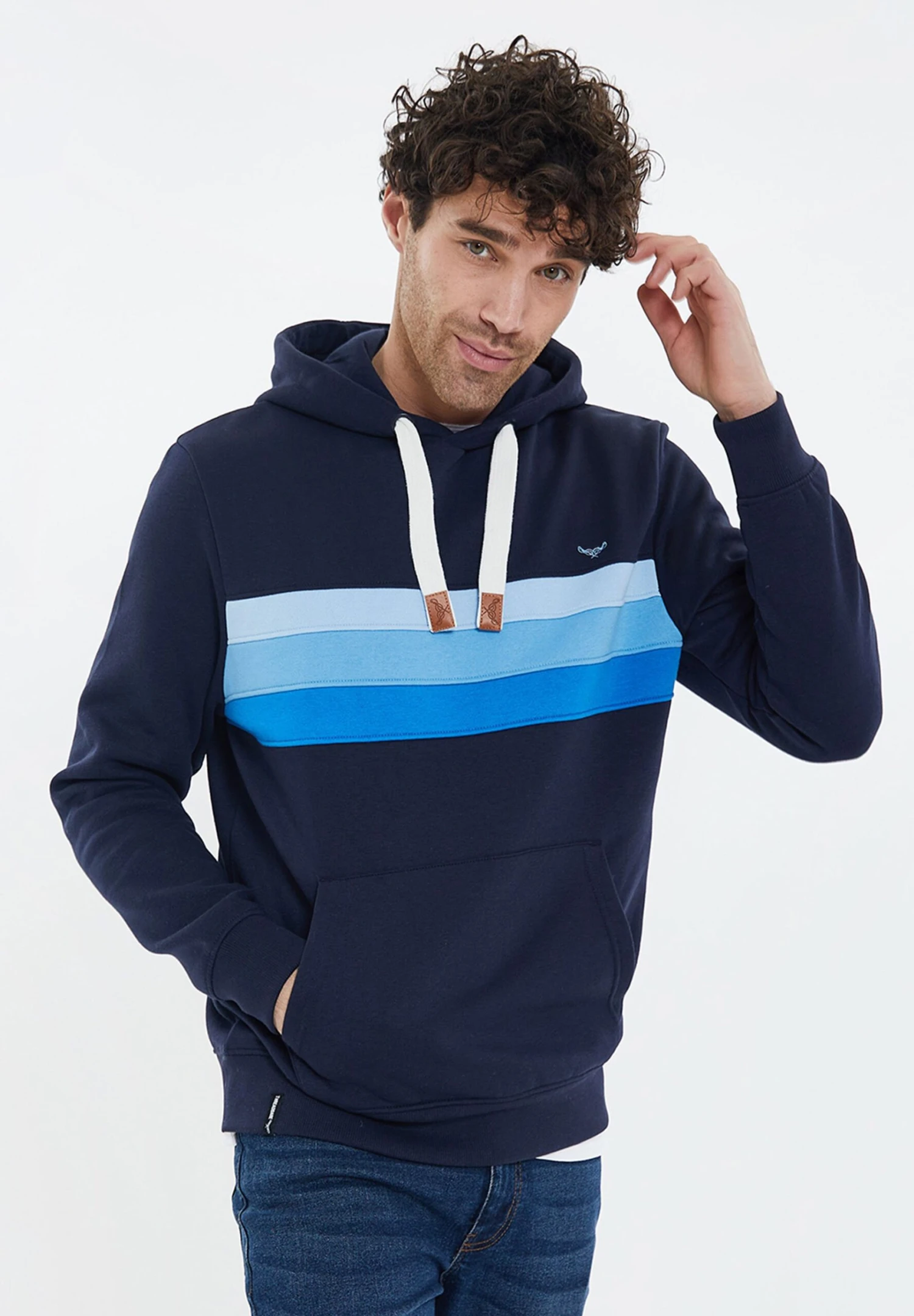 Threadbare Murs - Hoodie - Navy 3 Threadbare Murs - Hoodie - Navy