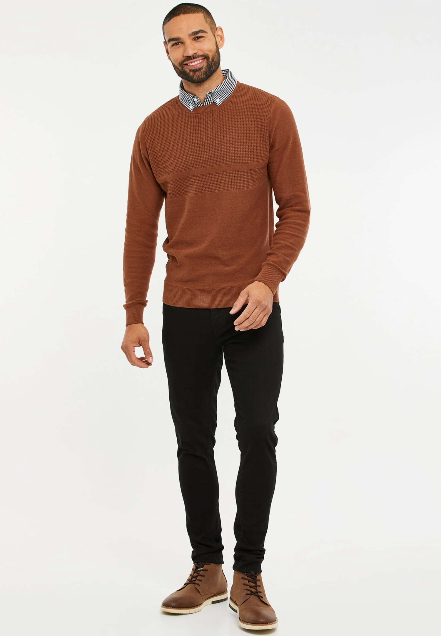 Threadbare Andy - Trui - Auburn 4 Threadbare Andy - Trui - Auburn - Afbeelding 2