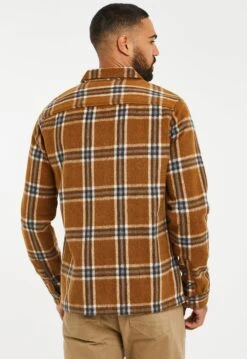 Threadbare Christopher Luxe - Overhemd - Camel Check -eleanor & daniel 0c77df2b82cc4df5915132556f5ad21a