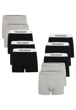 Threadbare 10 Pack - Onderbroeken - Grey/ Black