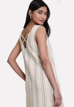 Threadbare Thb Peggy V - Jurk - Natural -eleanor & daniel 0e116b1899bc47938f331af555a11285