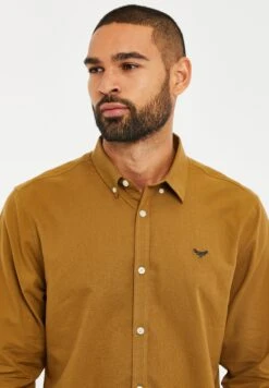 Threadbare Oxford Beacon - Overhemd - Camel -eleanor & daniel 104d51f3423d4e3090b5a5b31cbe04c1