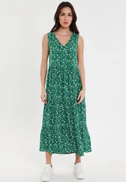 Threadbare Thb Rocks Tiered V - Jurk - Green