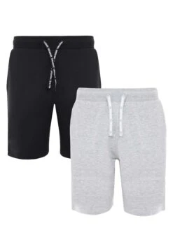Threadbare 2 Pack Set - Shorts - BlackGrey Marl