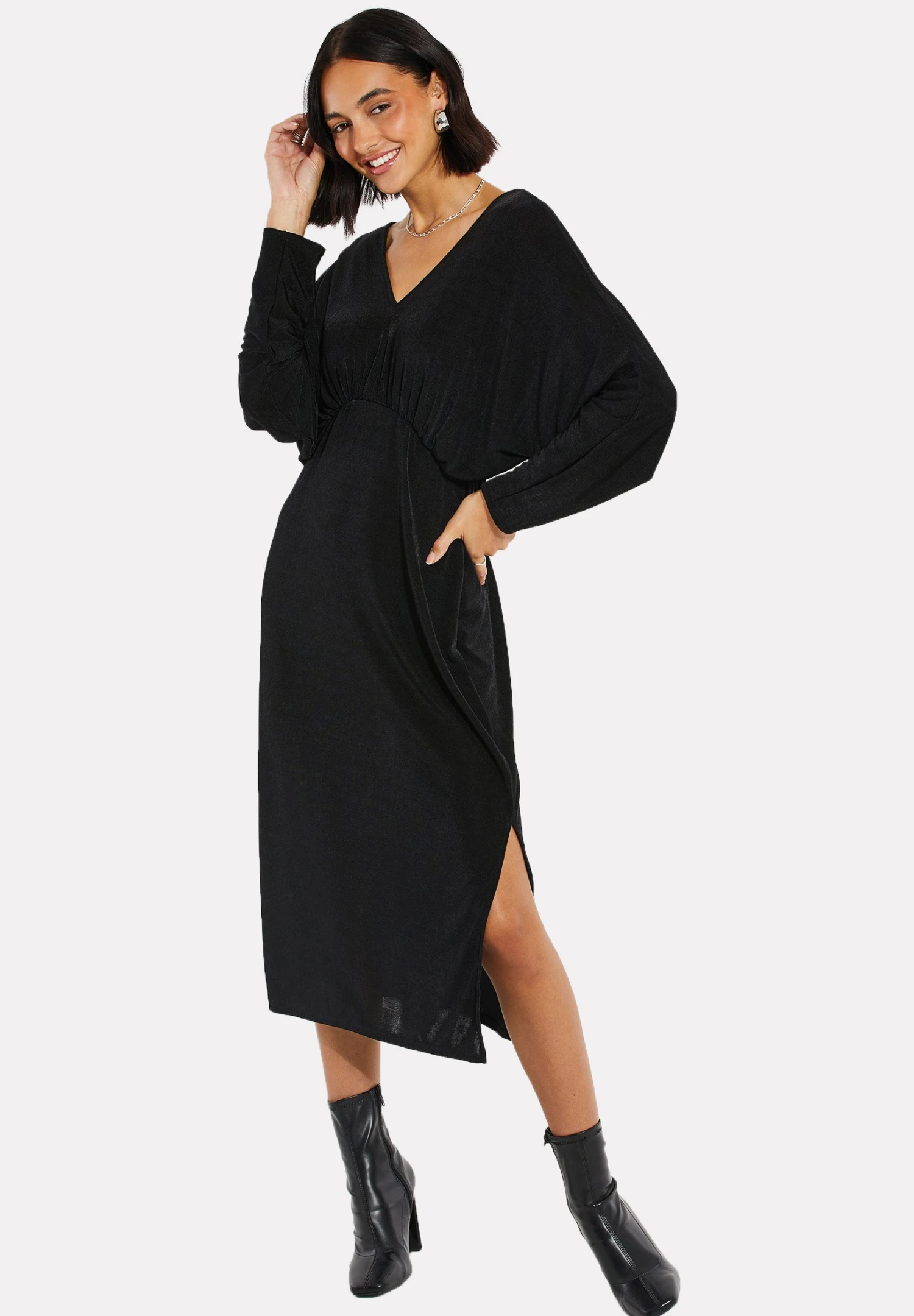 Threadbare Thb Bluejay V Neck - Jurk - Black 4 Threadbare Thb Bluejay V Neck - Jurk - Black - Afbeelding 2