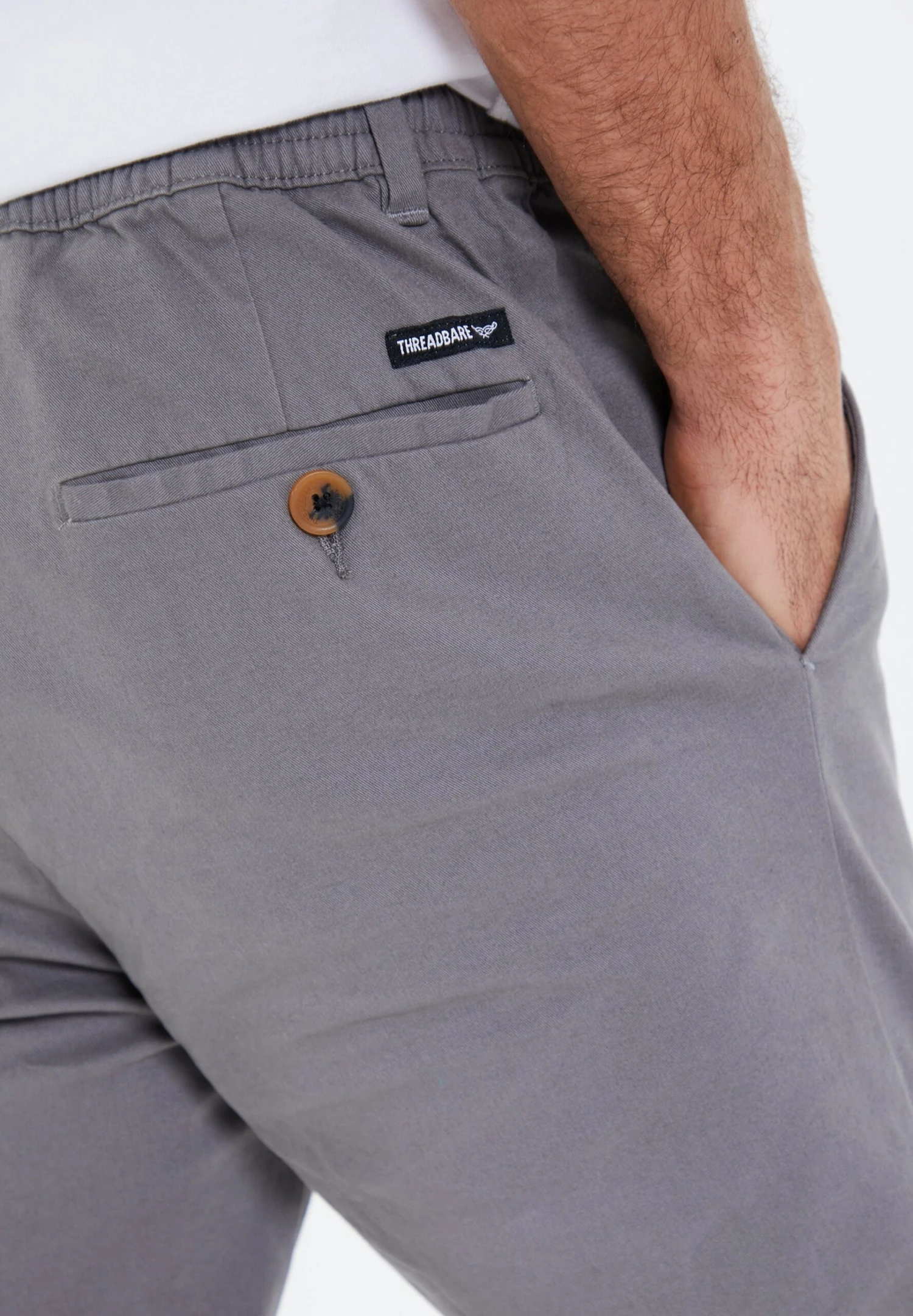 Threadbare Stretch Marley - Chino - Charcoal 6 Threadbare Stretch Marley - Chino - Charcoal - Afbeelding 4