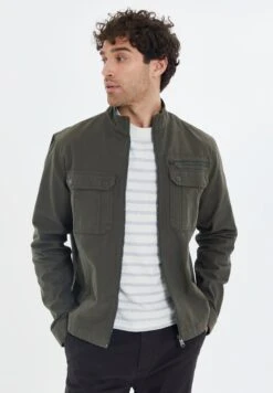 Threadbare Shacket Rye - Spijkerjas - Khaki