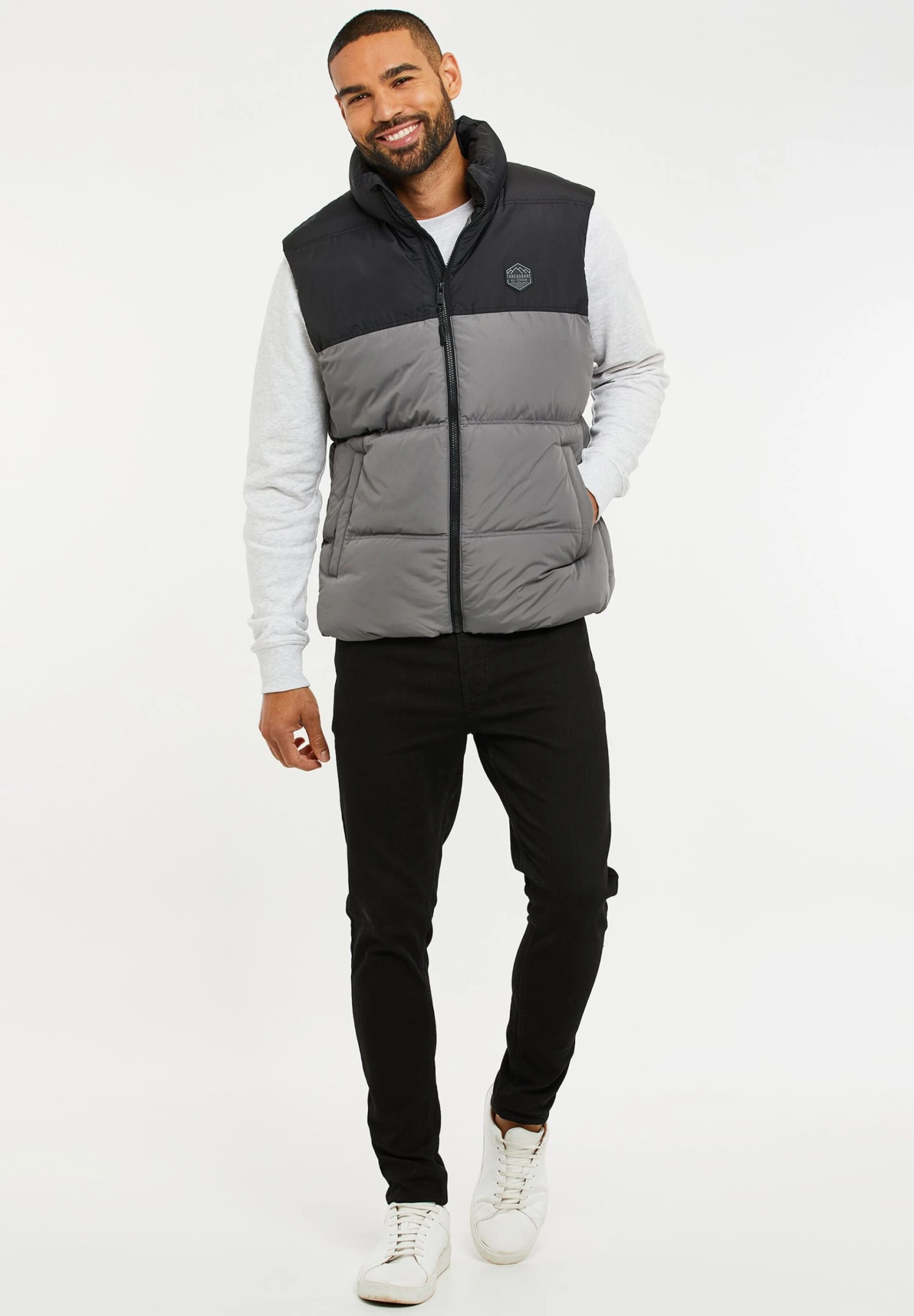 Threadbare Lethame - Bodywarmer - Black Slate 4 Threadbare Lethame - Bodywarmer - Black Slate - Afbeelding 2
