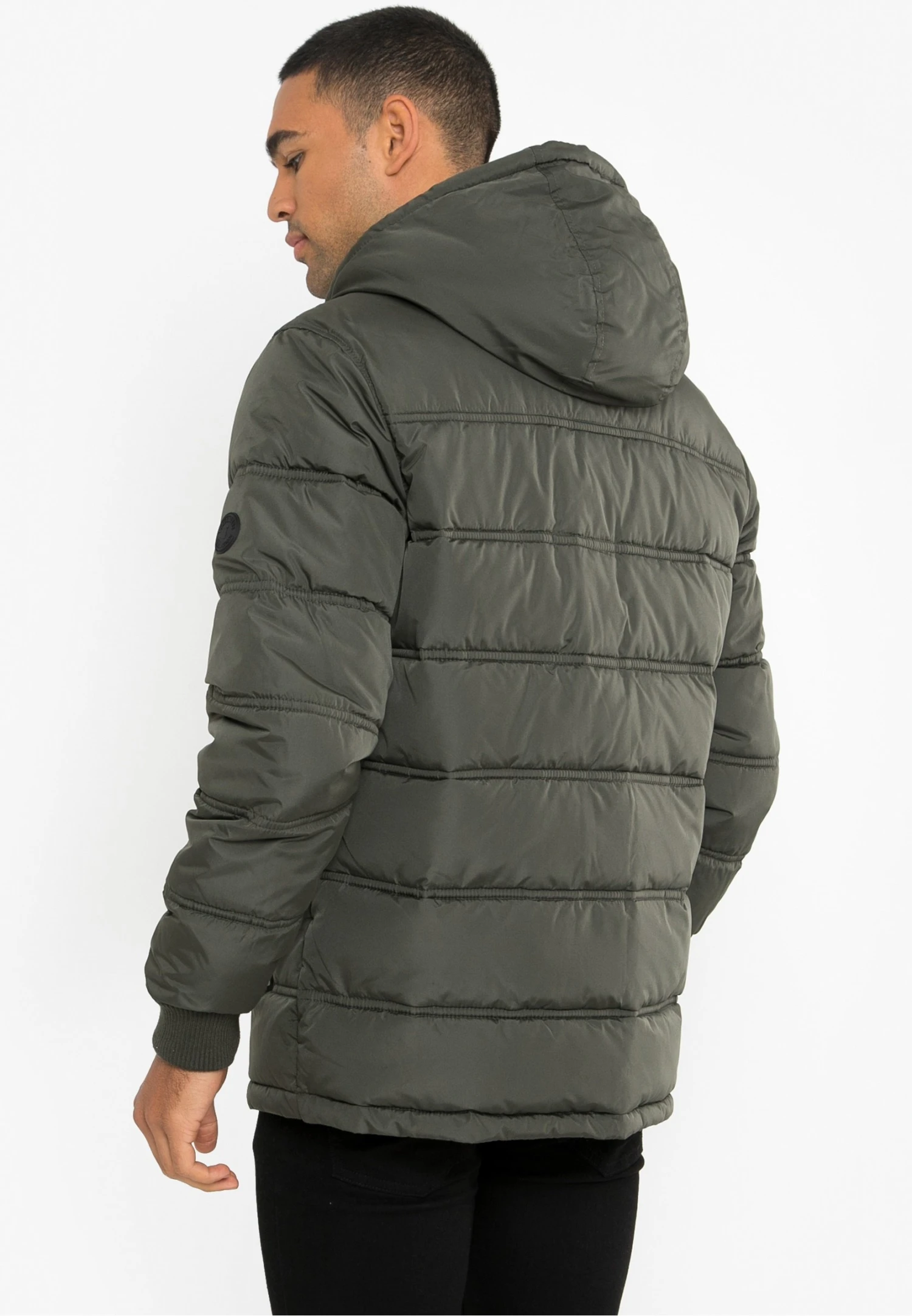 Threadbare Beechwood Padded Übergangsjacke - Jas - Khaki 5 Threadbare Beechwood Padded Übergangsjacke - Jas - Khaki - Afbeelding 3