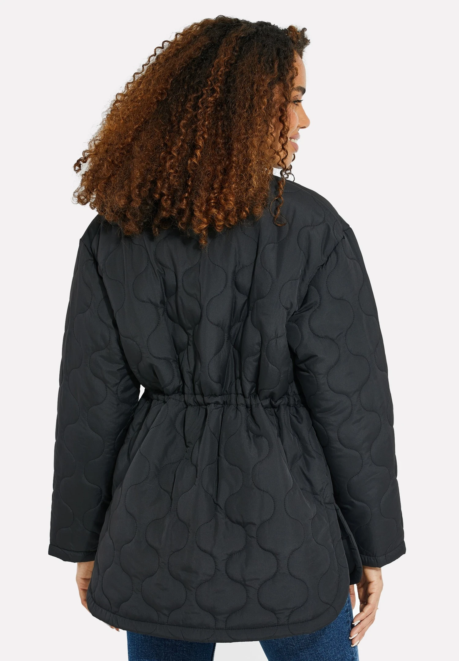 Threadbare Thb- Halflange Jas - Black 5 Threadbare Thb- Halflange Jas - Black - Afbeelding 3