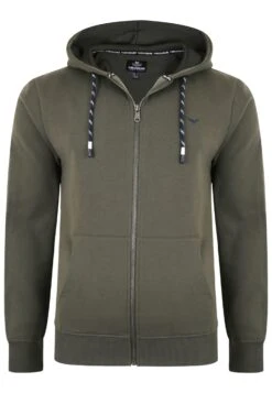 Threadbare Tangerine - Sweater Met Rits - Dark Khaki -eleanor & daniel 1ec20f8d966a41868974e988185bfb54