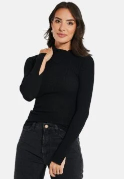 Threadbare Ross Roll Neck- Trui - Black
