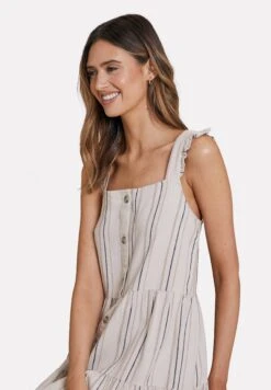 Threadbare Oak Flutter - Blousejurk - Natural -eleanor & daniel 20d46ca3241247538be151f9d874a1b3