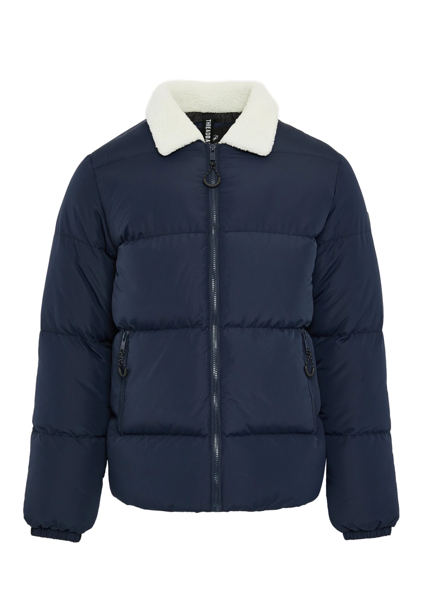 Threadbare Gewatteerde Jas - Navy 7 Threadbare Gewatteerde Jas - Navy - Afbeelding 5