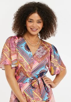 Threadbare Belted - Jurk - Multicoloured -eleanor & daniel 246c32729bf34e6883ca203c304511f4