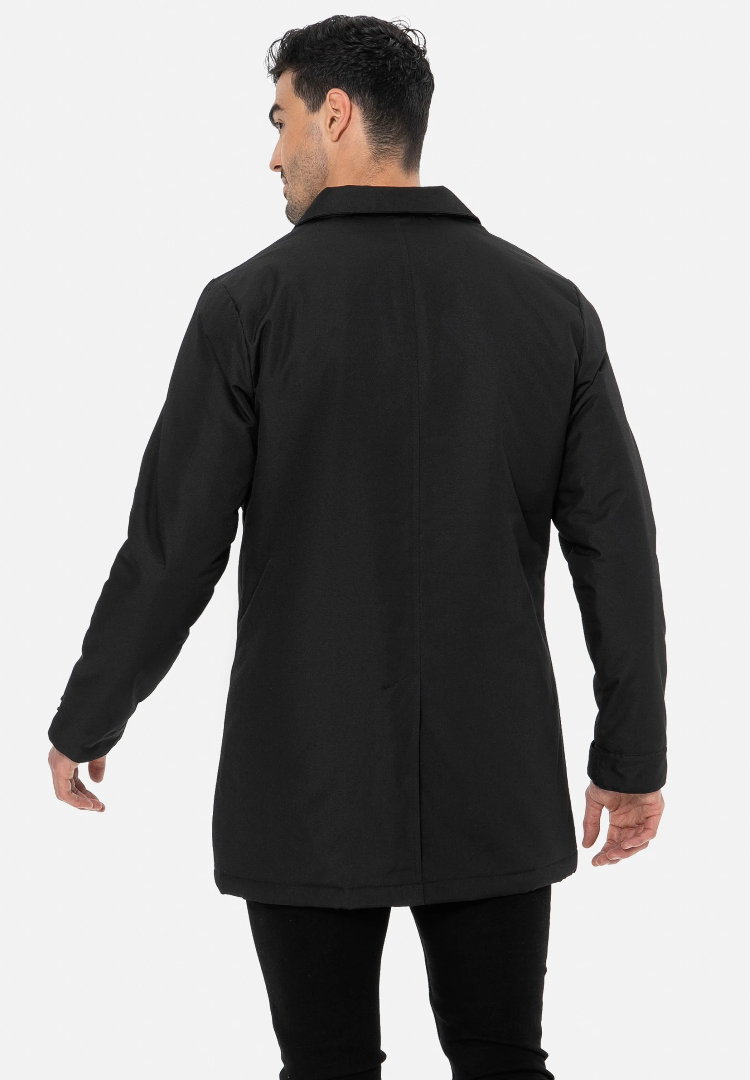 Threadbare Halflange Jas - Schwarz 5 Threadbare Halflange Jas - Schwarz - Afbeelding 3