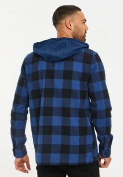 Threadbare Scorton Hooded - Lichte Jas - Royal Blue Check -eleanor & daniel 254bd9fec2794957accb261893153c72