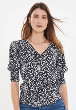 Threadbare Blouse - Black Dot