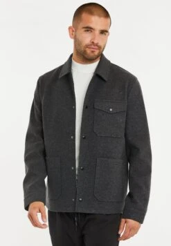 Threadbare Chief Luxe - Lichte Jas - Charcoal
