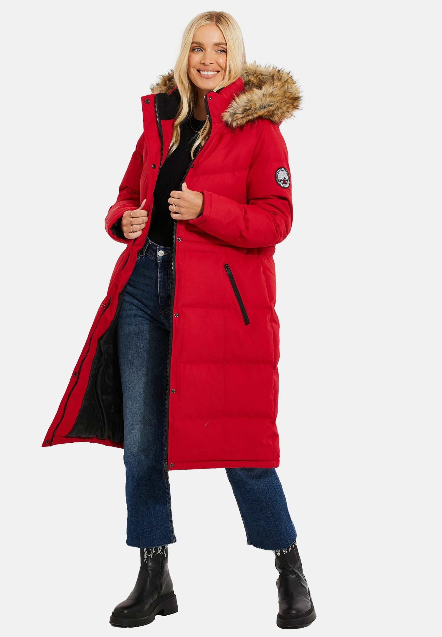 Threadbare Arnie- Winterjas - Red 4 Threadbare Arnie- Winterjas - Red - Afbeelding 2