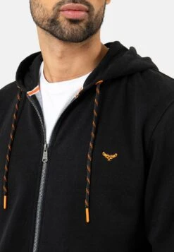 Threadbare Tangerine - Sweater Met Rits - Schwarz -eleanor & daniel 2a88cca4579447ae8408e1aef9c9d3b2