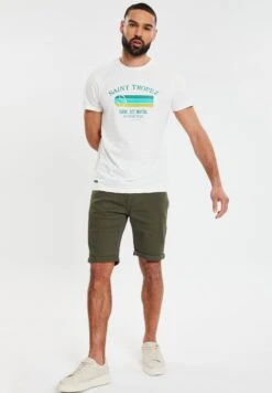 Threadbare Sanky - Jeansshort - Khaki -eleanor & daniel 2b3f01f252b84e728dbdf59cead792fe