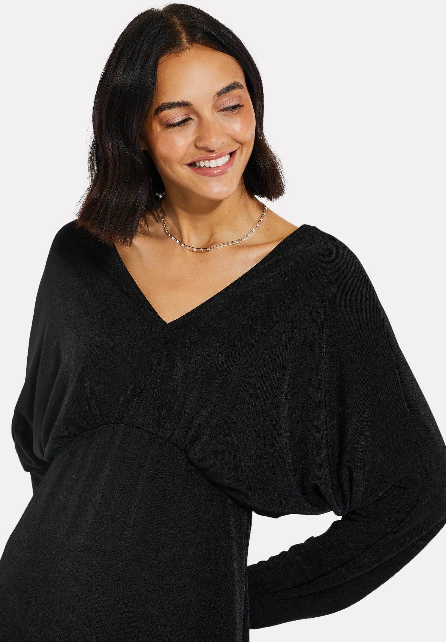 Threadbare Thb Bluejay V Neck - Jurk - Black 6 Threadbare Thb Bluejay V Neck - Jurk - Black - Afbeelding 4