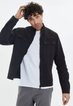 Threadbare Shacket Rye - Spijkerjas - Black