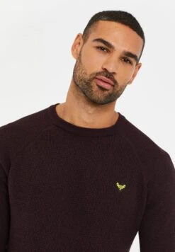 Threadbare Trui - Burgundy / Black Twist -eleanor & daniel 358535993da04b428f1330920e8d9778