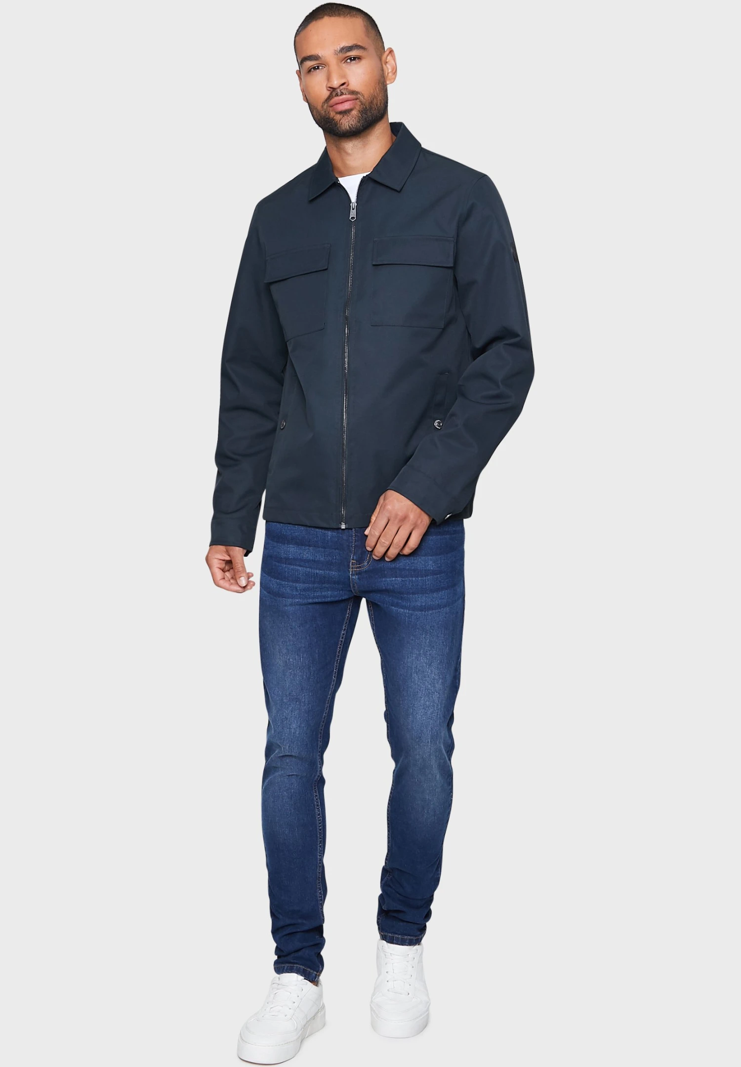 Threadbare Park - Lichte Jas - Navy 4 Threadbare Park - Lichte Jas - Navy - Afbeelding 2