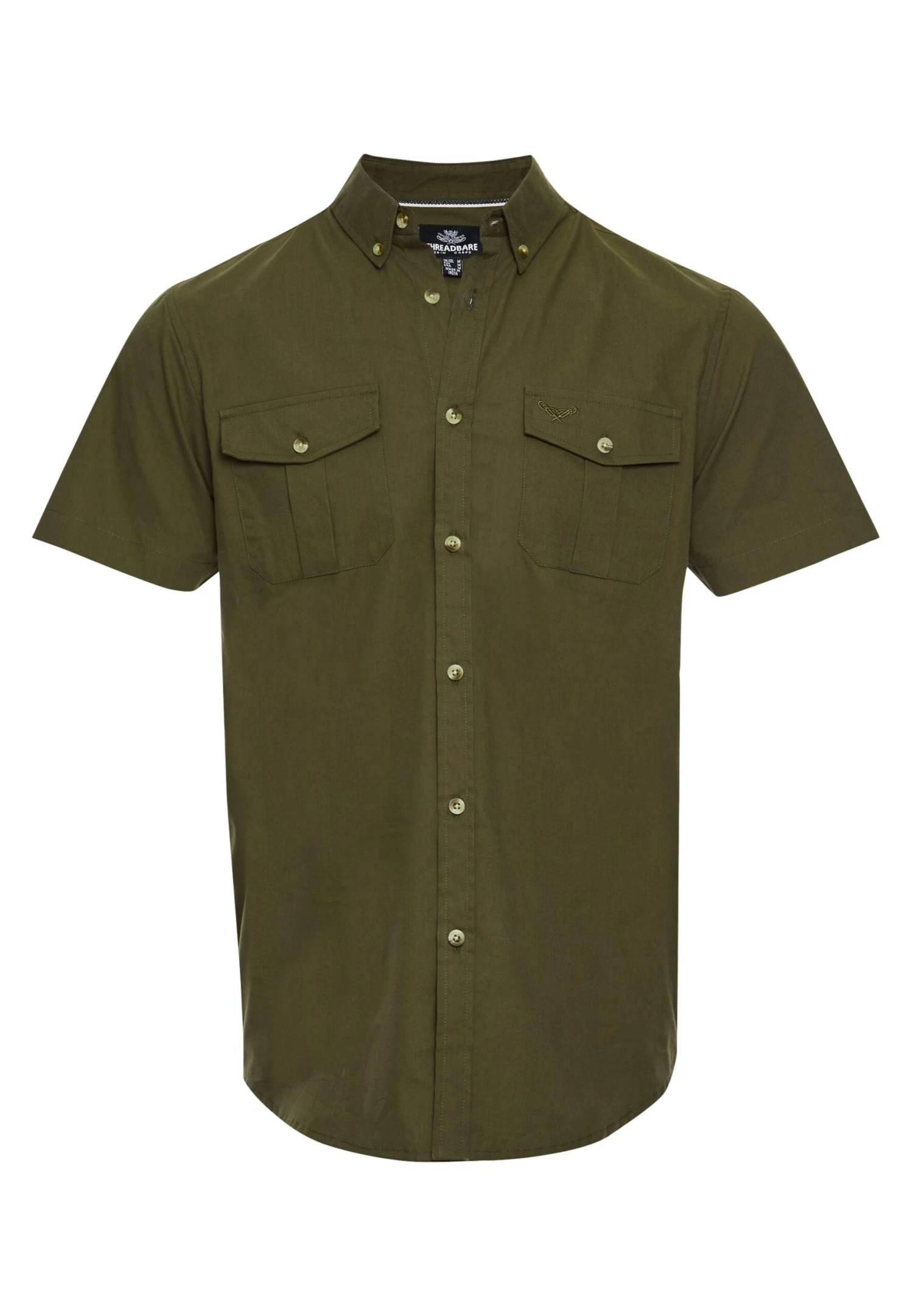 Threadbare Thbfurore - Overhemd - Khaki 7 Threadbare Thbfurore - Overhemd - Khaki - Afbeelding 5