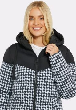 Threadbare Rummy- Winterjas - BlackWhite -eleanor & daniel 387f02924da44b7582ae4accd94432ef