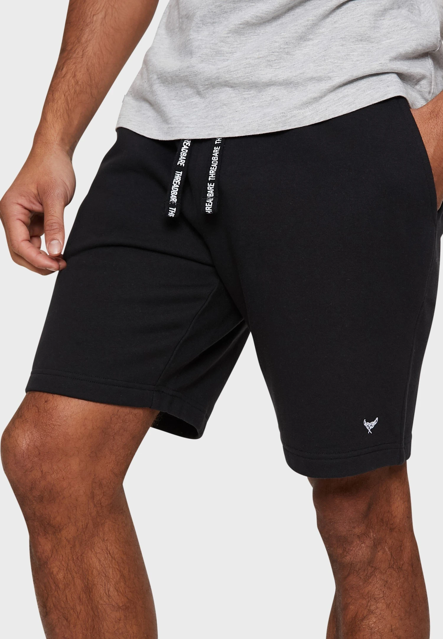 Threadbare 2 Pack Set - Shorts - BlackGrey Marl 5 Threadbare 2 Pack Set - Shorts - BlackGrey Marl - Afbeelding 3
