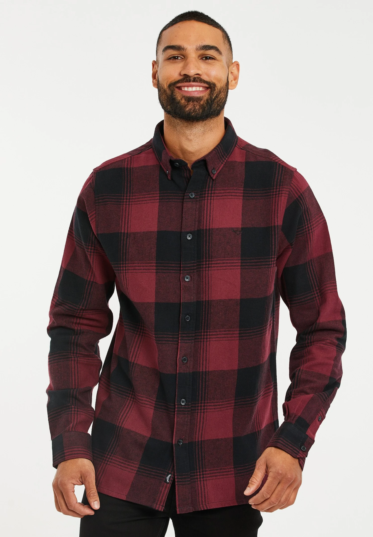 Threadbare L/Slv Cortona - Overhemd - Red 3 Threadbare L/Slv Cortona - Overhemd - Red