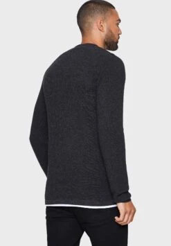 Threadbare Mock Dolan - Trui - Charcoal / Black Twist -eleanor & daniel 4028f67c6f6549679b8818100c97d828