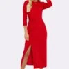 Threadbare Wafer- Jerseyjurk - Red -eleanor & daniel 41946957b1af4d37bd7df6a77813b9c3
