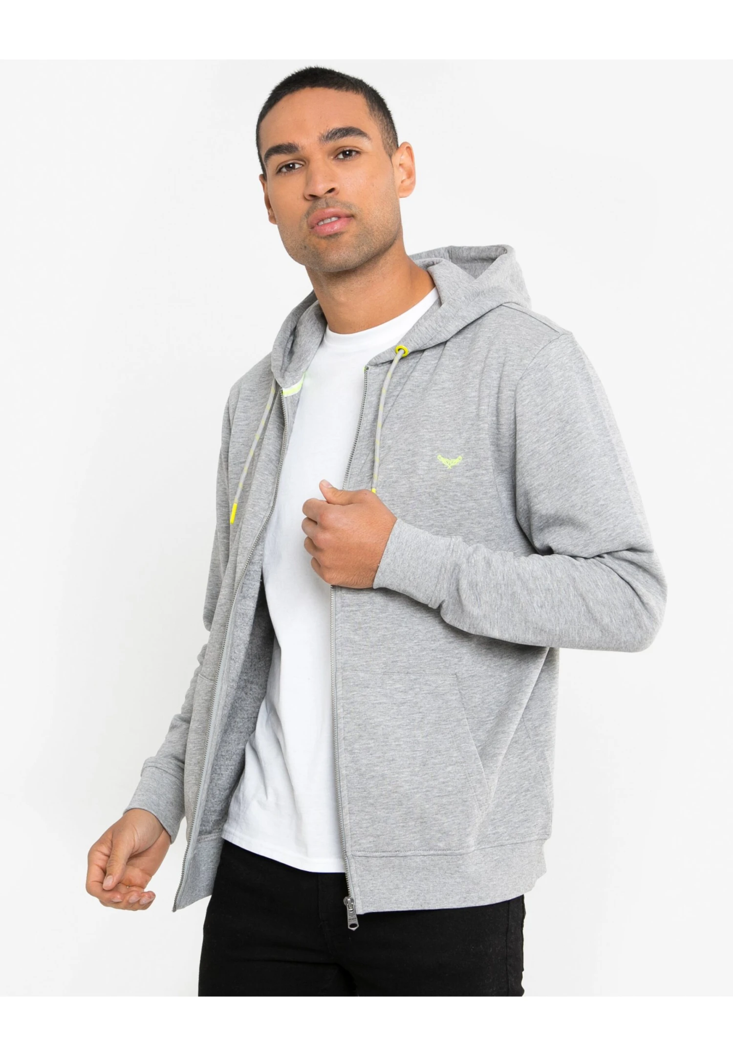 Threadbare Tangerine - Sweater Met Rits - Grau 6 Threadbare Tangerine - Sweater Met Rits - Grau - Afbeelding 4