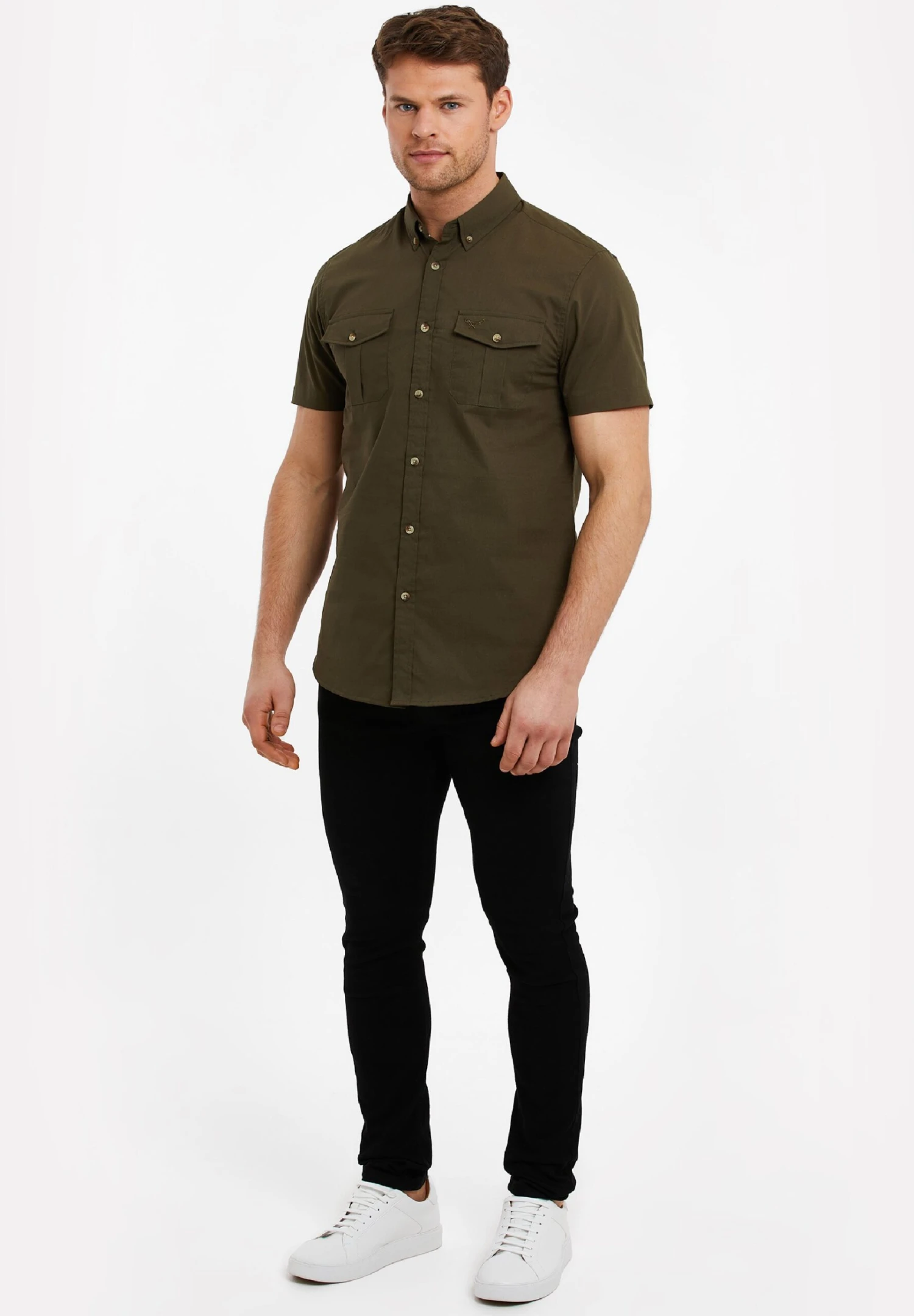 Threadbare Thbfurore - Overhemd - Khaki 4 Threadbare Thbfurore - Overhemd - Khaki - Afbeelding 2