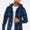Threadbare Scorton Hooded - Lichte Jas - Royal Blue Check -eleanor & daniel 444f92809eb24e1c81a86ff084a91e1f